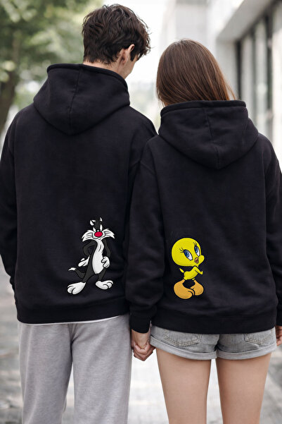 MODA 14 februarie Ziua Îndrăgostiților cu imprimeu Hanorac cu glugă în combin...