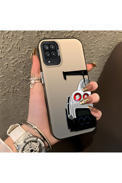 Hontinga حافظة صلبة رفيعة مضادة للسقوط بنمط السيارة متوافقة مع هاتف سامسونج ج...