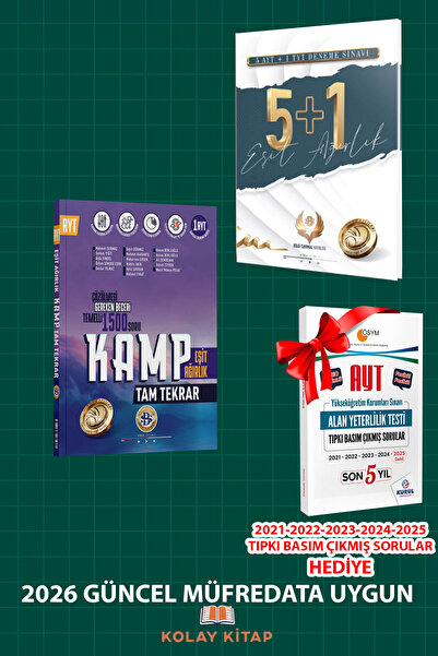 Kurul Yayıncılık Bilgi Sarmal AYT 5+1 Eşit Ağırlık Denemesi ve Tam Tekrar Kam...