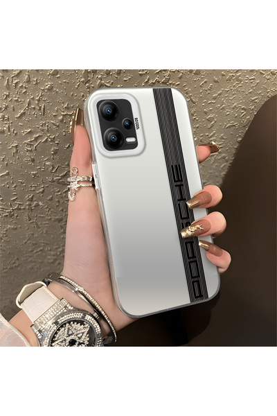 Hontinga حافظة صلبة رفيعة مضادة للسقوط بنمط شارة السيارة متوافقة مع هاتف Redm...