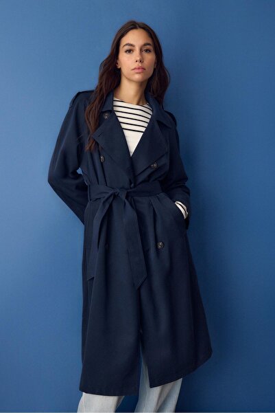 Stradivarius Long flowing trench coat