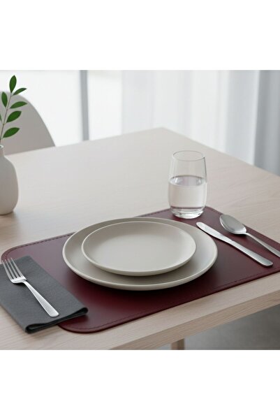 Grand Fine Art 2 Adet Deri Mürdüm Çift Taraflı Kenar Dikişli Amerikan Servis ...