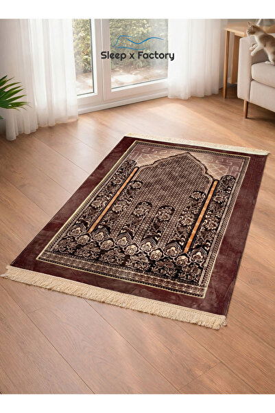 Sleep x Factory Prayer Rug – Padded Soft Velvet Prayer Mat 70 × 110 cm
