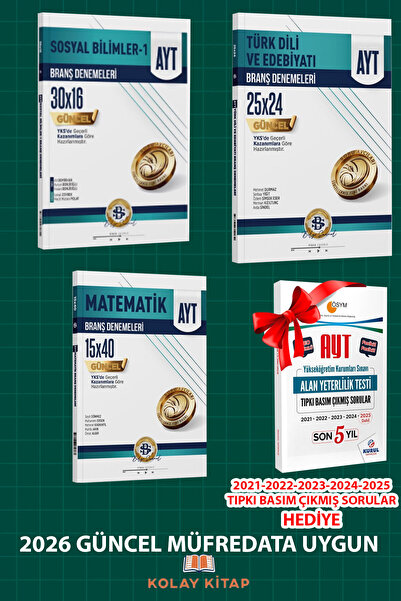 Kurul Yayıncılık Bilgi Sarmal AYT Matematik Sosyal-1 Edebiyat Denemeleri Seti...
