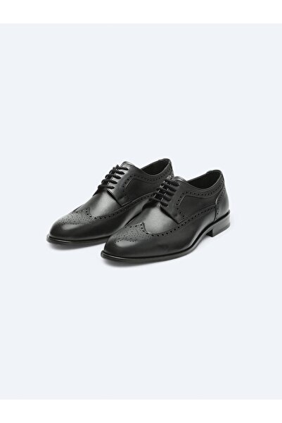 Kip Black Leather Classical Shoes