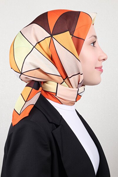 PİRAMİT Nirvana Soft Eşarp 8106-4 Turuncu