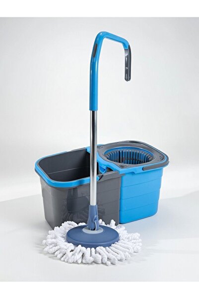 Proff DualWash Cleaning Set – Mop with 2 Separate Buckets + Ultra Absorbent M...