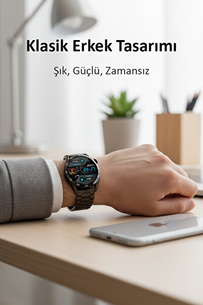 Tekvora Watch 11 AMOLED Ekran Erkek Akıllı Saat | GPS & NFC | Saatten Görüşme...