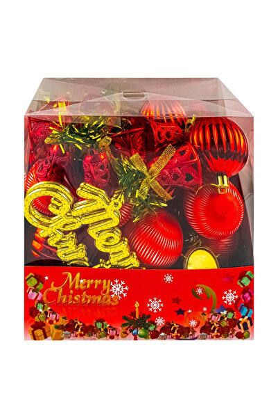 OEM Set of 46 Christmas Tree Globes, Red