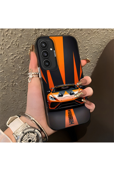 Hontinga حافظة صلبة رفيعة مضادة للسقوط بنمط لامبو متوافقة مع هاتف سامسونج جال...