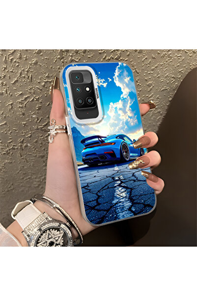 Hontinga غطاء حماية نحيف وصلب مضاد للسقوط بنمط سيارة رياضية متوافق مع هاتف Re...