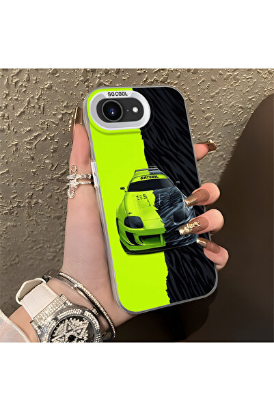 Hontinga حافظة صلبة رفيعة مضادة للسقوط بنمط لامبو متوافقة مع هاتف آيفون 16e