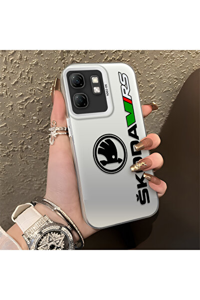 Hontinga حافظة صلبة رفيعة مضادة للسقوط بنمط AMG متوافقة مع هاتف Infinix Hot 50i