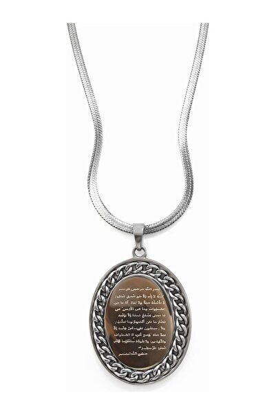 Vipfoni قلادة أيتيل كورسي الإيطالية المزدوجة من الفولاذ المستدير مع سلسلة M1