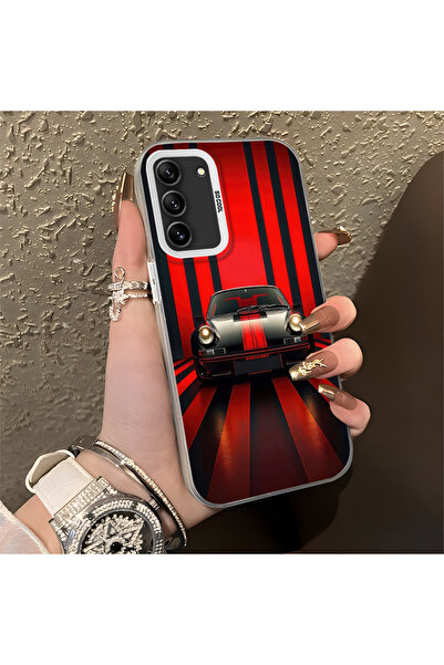 Hontinga حافظة صلبة رفيعة مضادة للسقوط بنمط السيارة الكلاسيكية متوافقة مع هات...