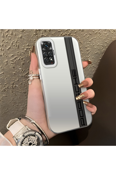 Hontinga حافظة صلبة رفيعة مضادة للسقوط بنمط شارة السيارة متوافقة مع هاتف Redm...