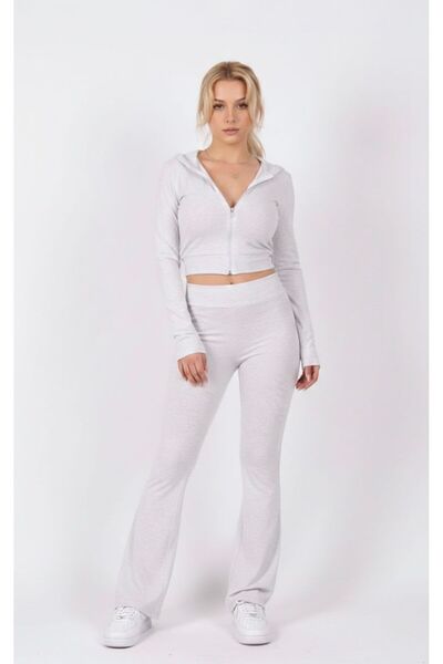 BANEGA Women's Grimelanj Hooded Wide Leg Sports Tracksuit Set