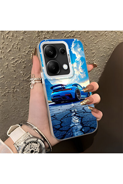 Hontinga Redmi Note 13 Pro 4G ile Uyumlu spor arabası Desenli Anti Düşme İnce...