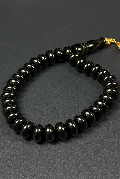 TESBİHKENTİ Flat Cut Special Tasseled Georgian Oltu Stone Prayer Beads