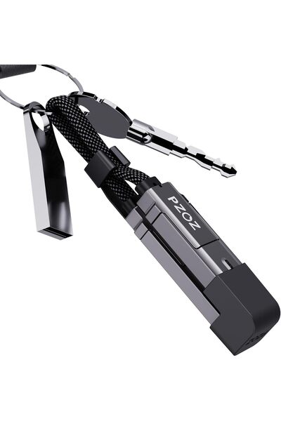 Generics PZOZ Short iPhone Charger Cable 0.18M, 60W 4 in 1 Multi Charging Cable