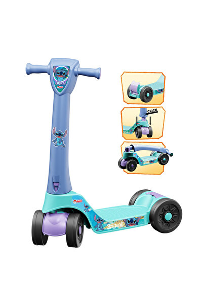 DEDE Stitch Scooter | Çocuk Denge ve Scooter Aracı | Yerli ve Güvenli Aktif Oyun