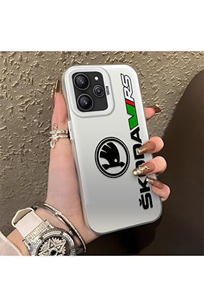 Hontinga حافظة صلبة رفيعة مضادة للسقوط بنمط AMG متوافقة مع هاتف Redmi 12 4G