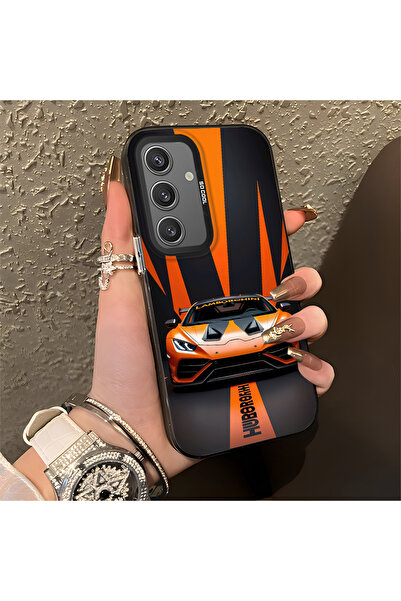 Hontinga حافظة صلبة رفيعة مضادة للسقوط بنمط لامبو متوافقة مع هاتف سامسونج جال...