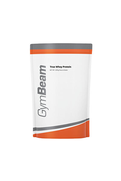 GymBeam Proteine ​​din zer adevărat, 2500 g, unt de arahide