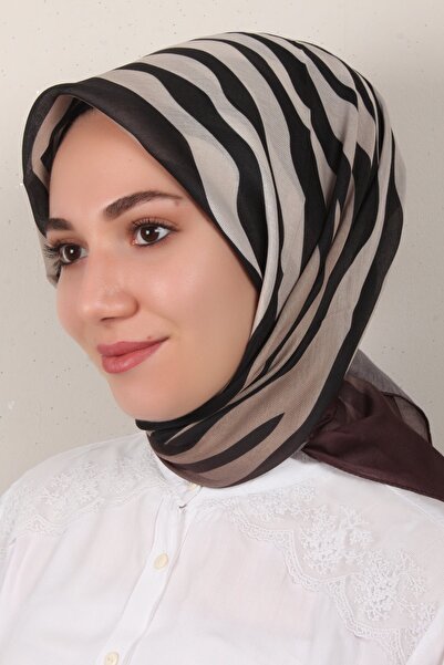 PİRAMİT Nirvana Soft Eşarp 3342-9 Kahverengi