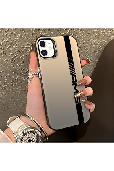 Hontinga حافظة صلبة رفيعة مضادة للسقوط بنمط AMG متوافقة مع هاتف iPhone 11