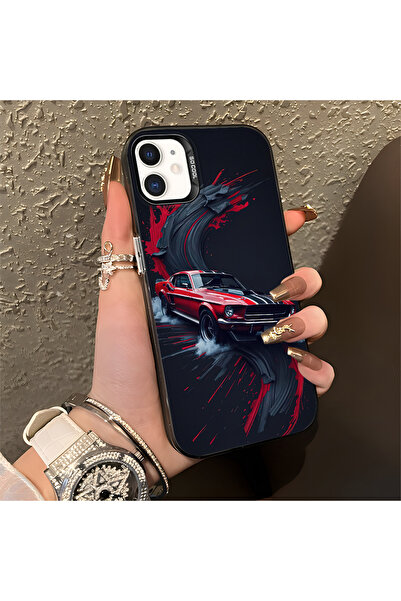 Hontinga حافظة صلبة رفيعة مضادة للسقوط بنمط السيارة الكلاسيكية متوافقة مع هات...