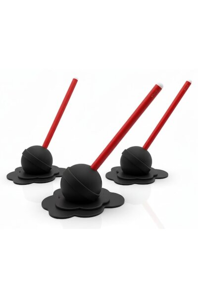 OEM Set of 3 Pencil and Pen Holders, Melting Lollipop Design