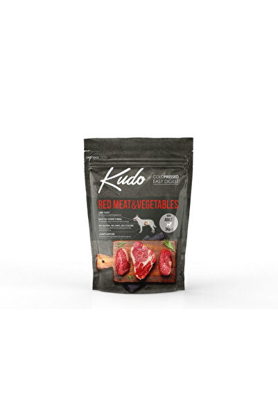 Kudo Adult Mini - Hrană uscată, presată la rece - Carne roșie și legume - 3 kg