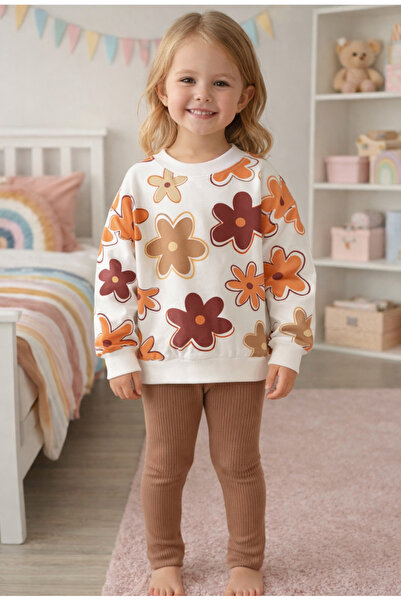 Milanlı Kids Devojčin set od Pamuk delova sa gornjim i donjim helankama