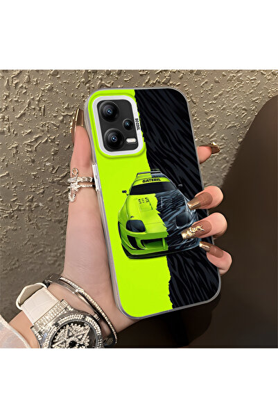 Hontinga حافظة صلبة رفيعة مضادة للسقوط بنمط لامبو متوافقة مع هاتف Redmi Note ...