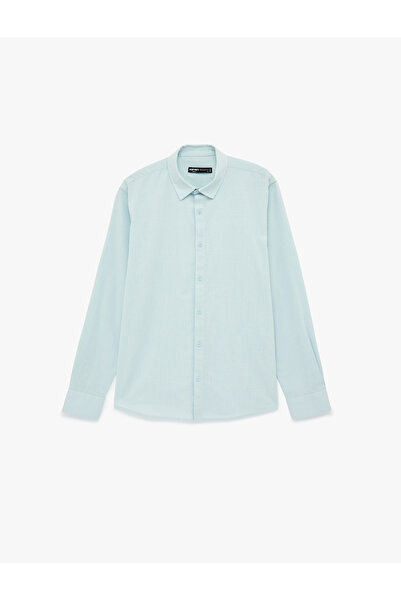 Koton Regular Fit Classic Collar Cotton Long Sleeve Shirt