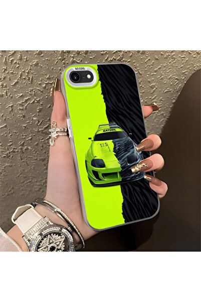 Hontinga حافظة صلبة رفيعة مضادة للسقوط بنمط لامبو متوافقة مع هاتف آيفون 7/8/S...