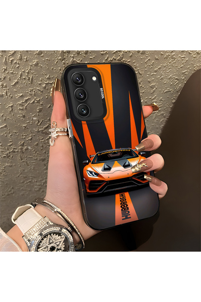 Hontinga حافظة صلبة رفيعة مضادة للسقوط بنمط لامبو متوافقة مع هاتف سامسونج جال...