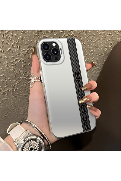 Hontinga iPhone 14 Pro Max ile Uyumlu Araba Rozeti Desenli Anti Düşme İnce Se...