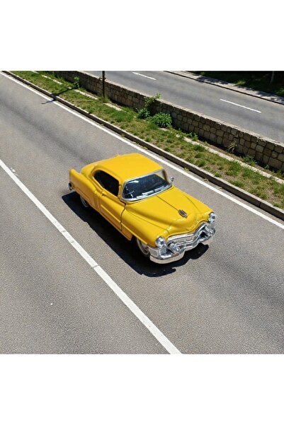 Nostaljik Lezzetler 1953 Cadillac Serıes 62 Coupe Diecast Sarı Çek Bırak Mode...