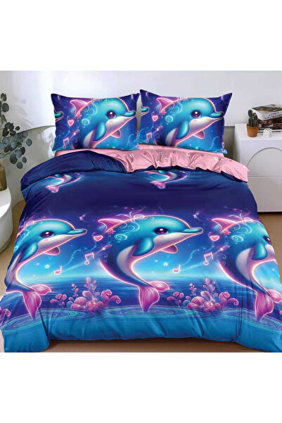 OEM Bed linen 230x250 for double bed 2 people, 4 pieces, Satin cotton, DREAM-...