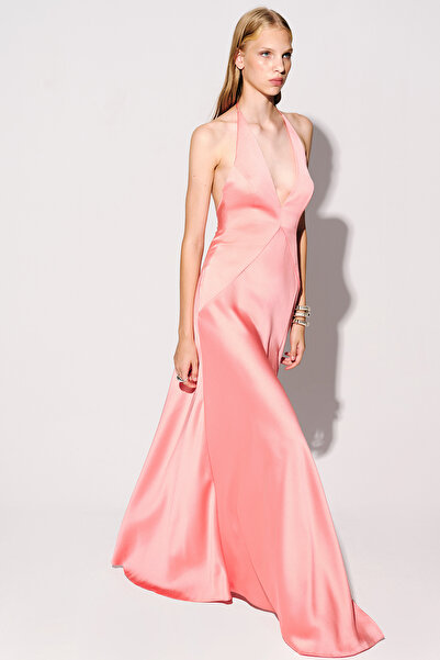 Urban Muse Monarda Maxi Saten Elbise