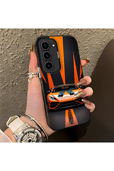 Hontinga حافظة صلبة رفيعة مضادة للسقوط بنمط لامبو متوافقة مع هاتف سامسونج جال...