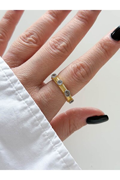 CHARMLUCKY Baget Stone Mixed Ring (Adjustable)
