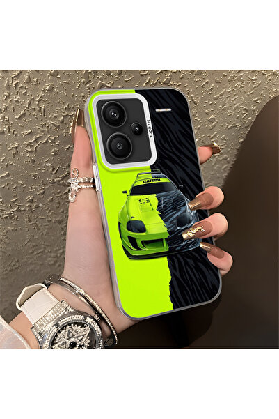 Hontinga Redmi Note 13 Pro Plus+ 5G ile Uyumlu Lambo Desenli Anti Düşme İnce ...