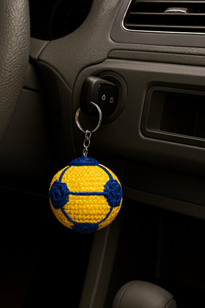 MUGUSA HEDİYELİK EL ÖRGÜSÜ - AMİGURUMİ FENERBAHÇE ANAHTARLIK