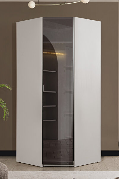 Setay Blesk Gardırop, More Tek Kapaklı Köşe Dolap