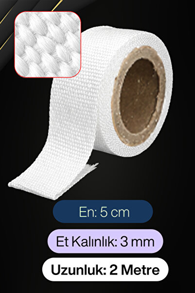 Badem10 Yanmaz Bant Cam Elyaf Takviyeli Lifli (2 metre) En: 5 cm Kalınlık: 3 ...