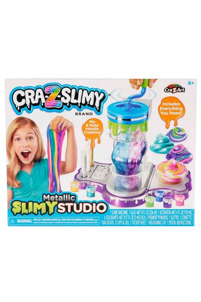 CrazArt Cra-Z-Art Cra-Z-Slimy Metalik Slime Yapım Stüdyosu Seti