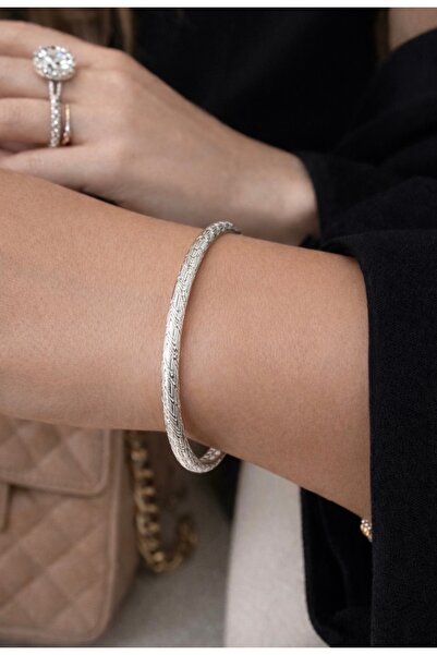 MİRAÇ GÜMÜŞ TAKI ATÖLYEM 925 ayar gümüş Ajda bilezik (6.2)